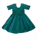 The Short Sleeve Ballet Dress in Emerald