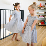 The Short Sleeve Ballet Dress in Houndstooth