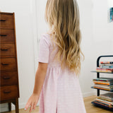 The Short Sleeve Ballet Dress in Lilac Bow