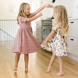 The Short Sleeve Ballet Dress in Prim Floral