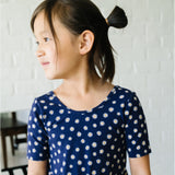 The Short Sleeve Wide Leg Jumpsuit in English Daisy