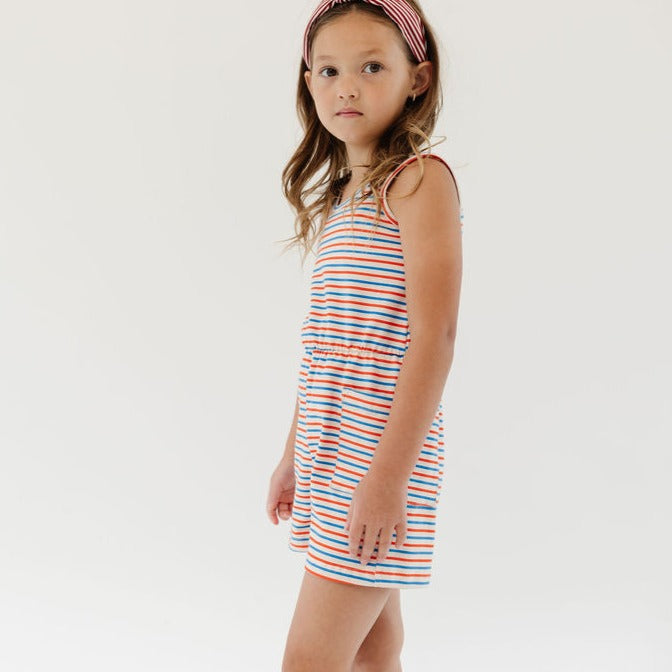 THE TANK SHORTIE JUMPSUIT IN SALTWATER STRIPE