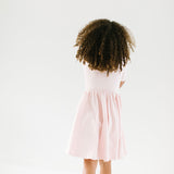 The Short Sleeve Ballet Dress in Blush