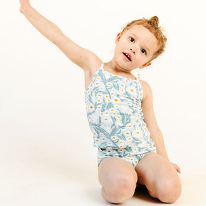 THE CAMI SET IN WOODBLOCK FLORAL