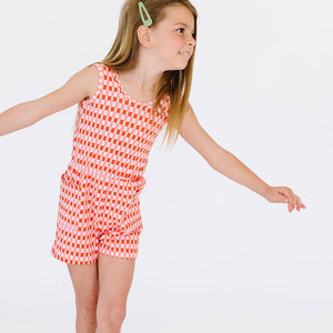 THE TANK SHORTIE JUMPSUIT IN WILD PLAID