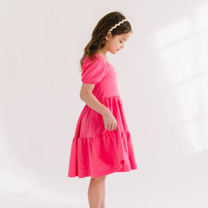THE JULIET DRESS IN CAMELLIA ROSE