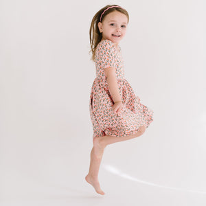 THE SHORT SLEEVE BALLET DRESS IN TULIPS
