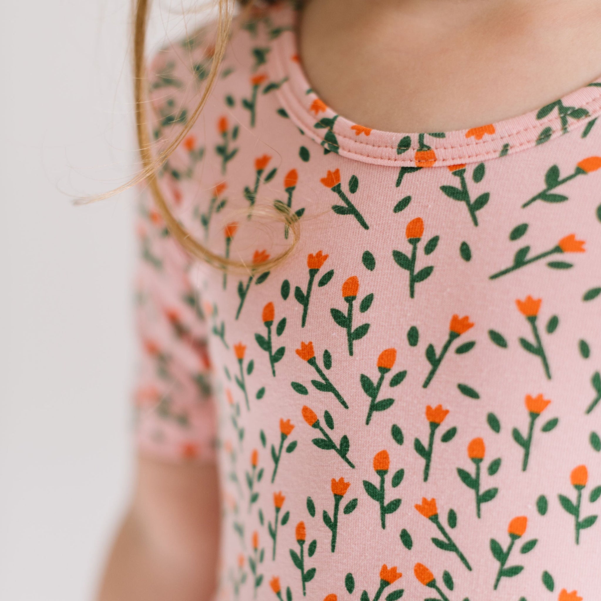 THE SHORT SLEEVE BALLET DRESS IN TULIPS