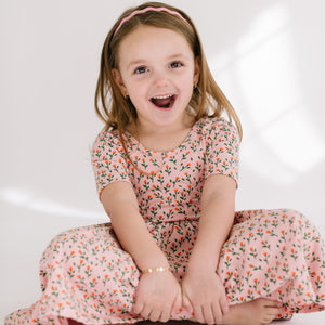 THE SHORT SLEEVE BALLET DRESS IN TULIPS