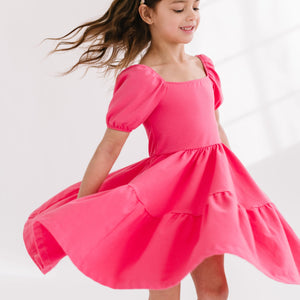 THE JULIET DRESS IN CAMELLIA ROSE