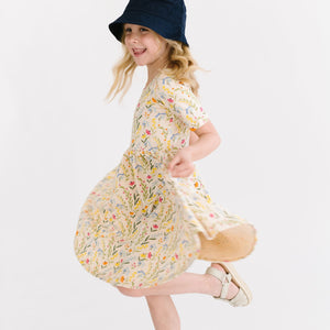 THE SHORT SLEEVE BALLET DRESS IN SPRING GARDEN