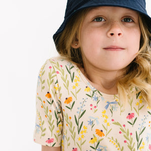 THE SHORT SLEEVE BALLET DRESS IN SPRING GARDEN