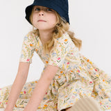 THE SHORT SLEEVE BALLET DRESS IN SPRING GARDEN