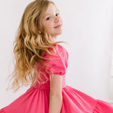 THE JULIET DRESS IN CAMELLIA ROSE