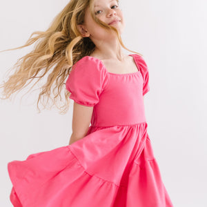 THE JULIET DRESS IN CAMELLIA ROSE