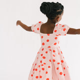 THE JULIET DRESS IN BLUSH DOT