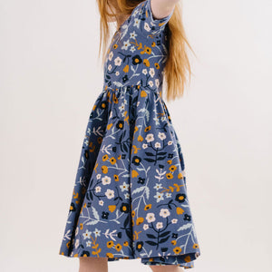 THE SHORT SLEEVE BALLET DRESS IN UNDERWATER FLORALS