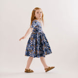 THE SHORT SLEEVE BALLET DRESS IN UNDERWATER FLORALS