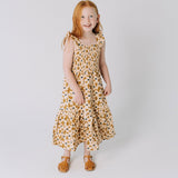 THE SMOCKED DRESS IN CROWDED PETAL
