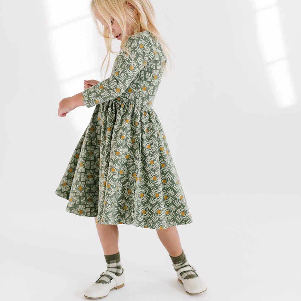 THE BALLET DRESS IN BLOCK FLORAL