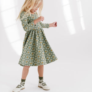THE BALLET DRESS IN BLOCK FLORAL