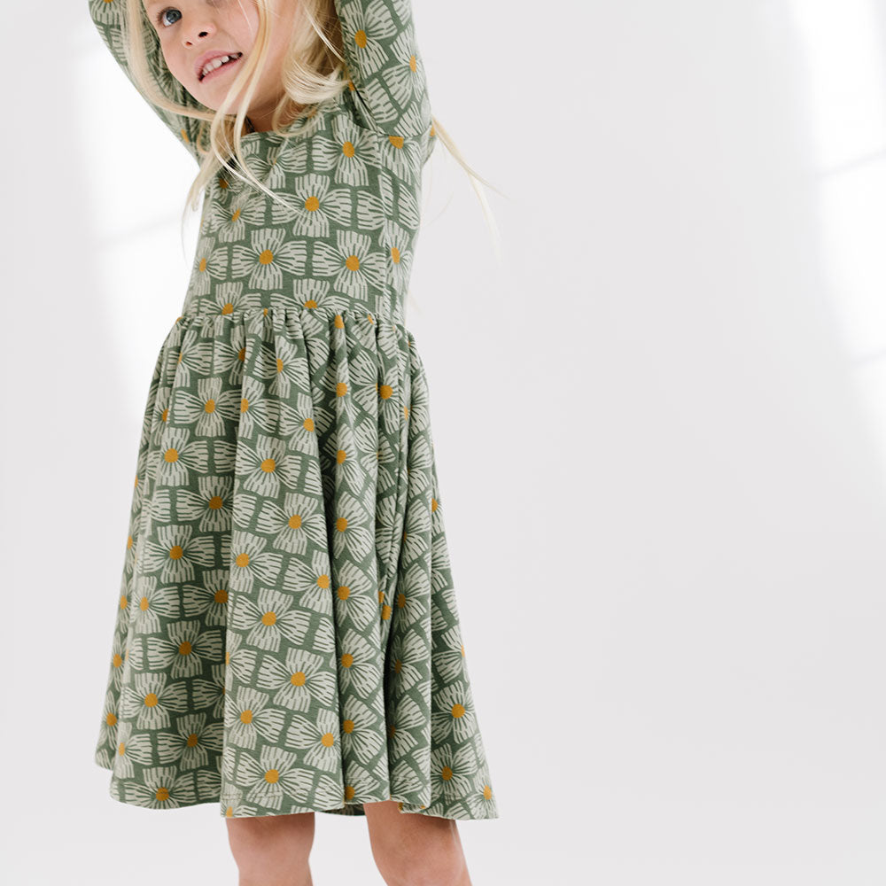 THE BALLET DRESS IN BLOCK FLORAL