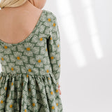 THE BALLET DRESS IN BLOCK FLORAL