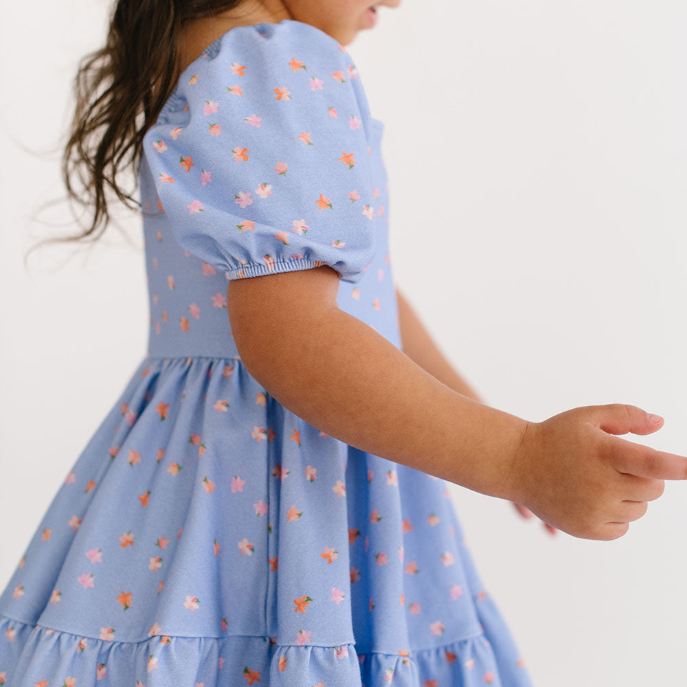 THE JULIET DRESS IN BLUE ANEE FLORAL