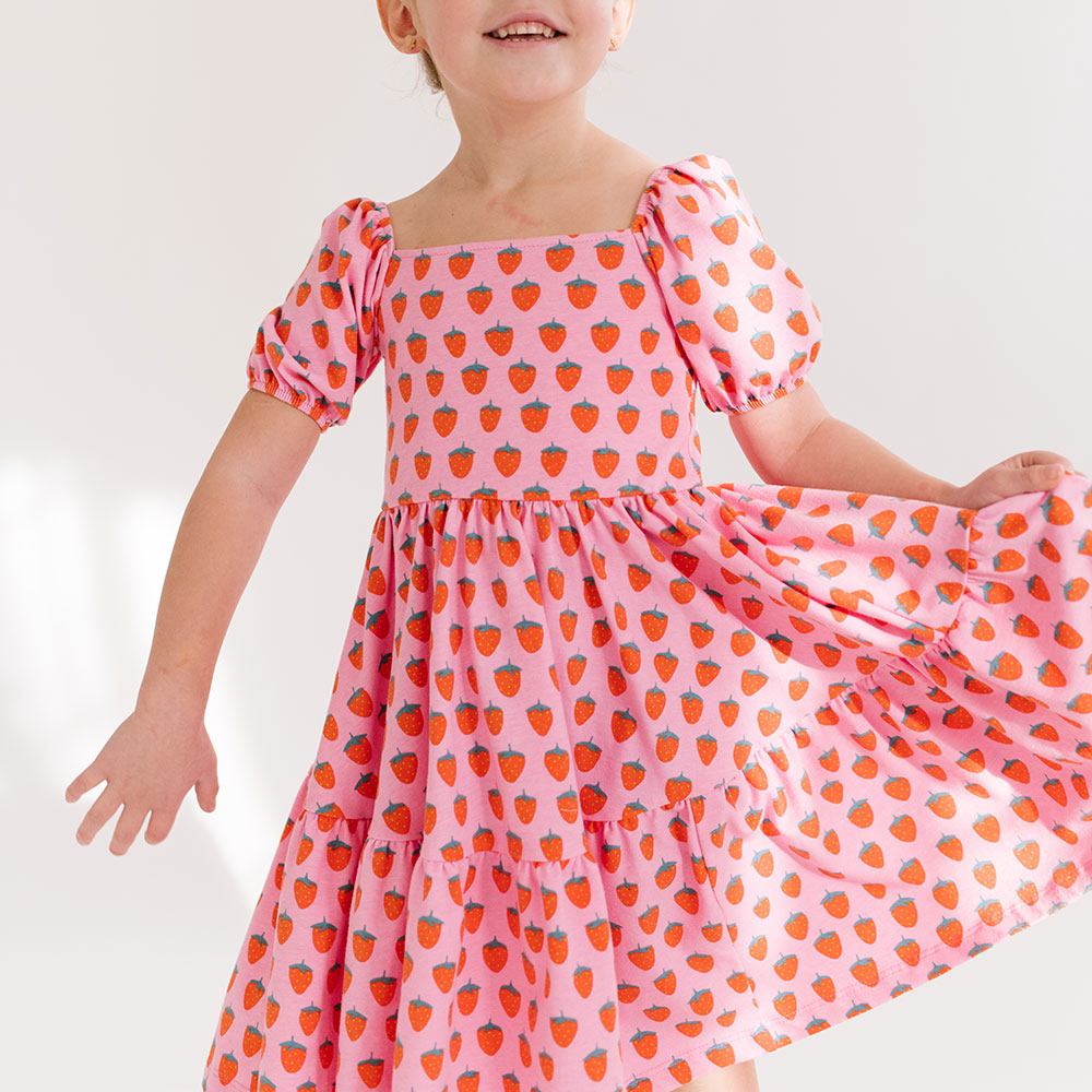 THE JULIET DRESS IN STRAWBERRIES