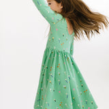 THE BALLET DRESS IN GREEN WILDFLOWER