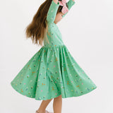 THE BALLET DRESS IN GREEN WILDFLOWER