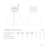 THE BABY SMOCKED DRESS IN AEGEAN BLUE