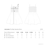 THE BABY SMOCKED DRESS IN KHAKI GINGHAM