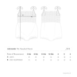 THE SMOCKED ONESIE IN KHAKI GINGHAM