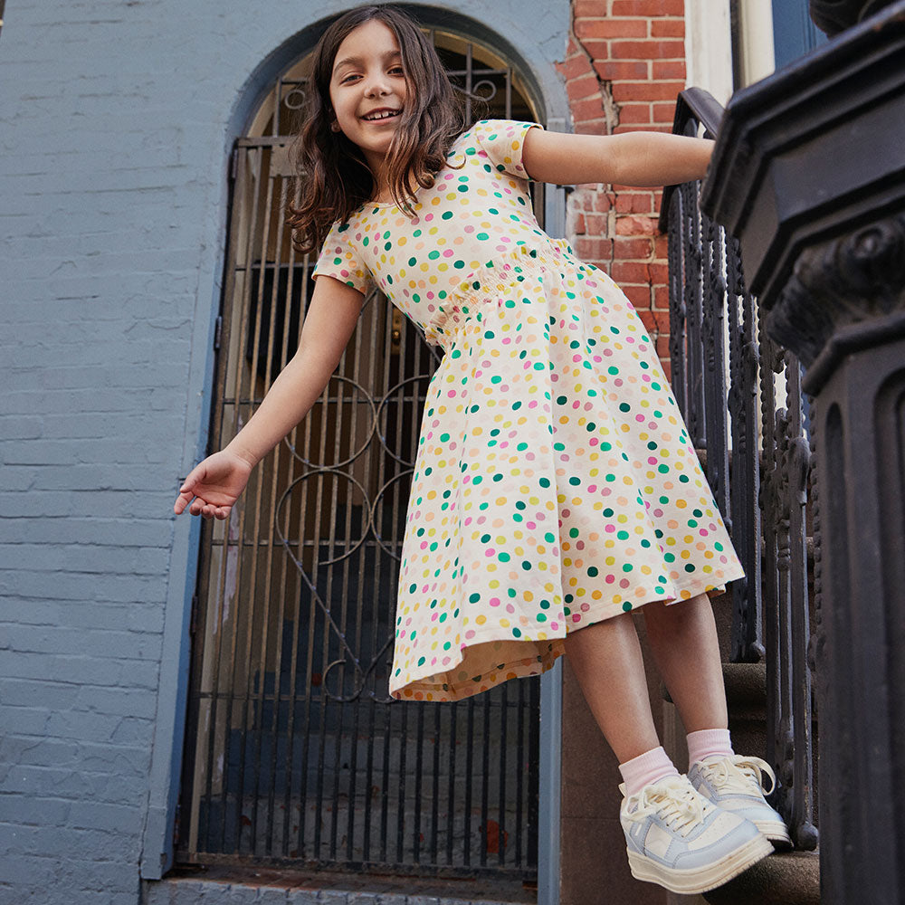 THE PLAY SKIRT IN MID CENTURY DOT