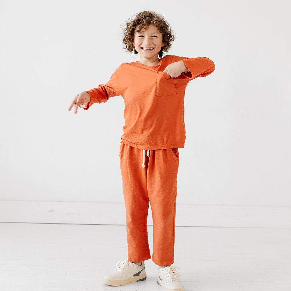 THE SWEAT PANT IN RUST